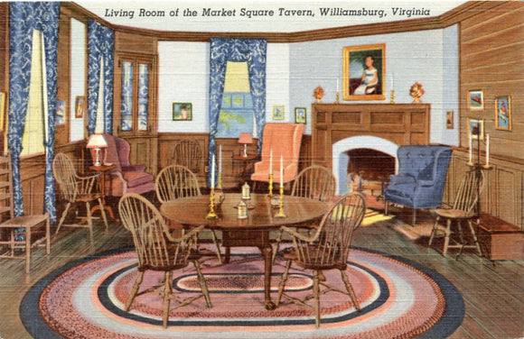 Living Room of the Market Square Tavern, Williamsburg, VA-Carey's Emporium