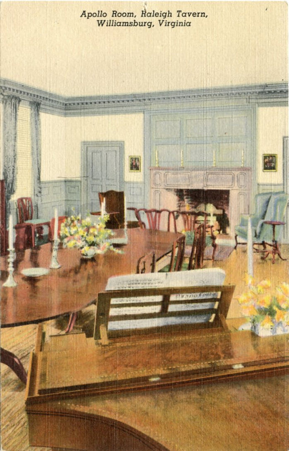 Apollo Room, Raleigh Tavern, Williamsburg, VA-Carey's Emporium