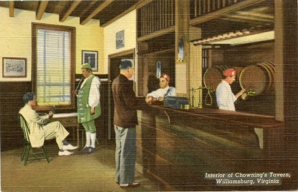 Interior of Chowning's Tavern, Williamsburg, VA-Carey's Emporium