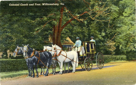 Colonial Coach and Four, Williamsburg, VA-Carey's Emporium