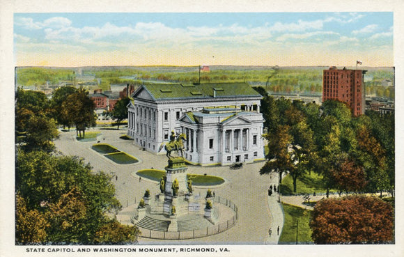 State Capitol and Washington Monument, Richmond, VA-Carey's Emporium