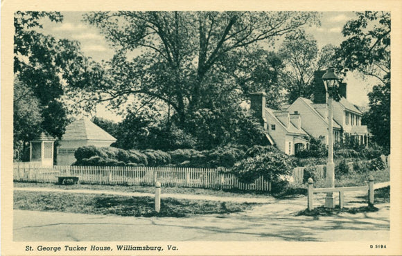 St. George Tucker House, Williamsburg, VA-Carey's Emporium