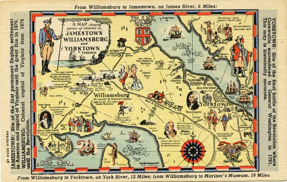 From Williamsburg to Jamestown, and from Williamsburg to Yorktown-Carey's Emporium