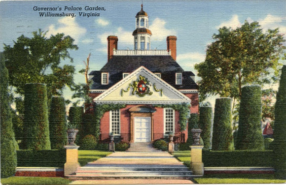 Governor's Palace Garden, Williamsburg, VA-Carey's Emporium