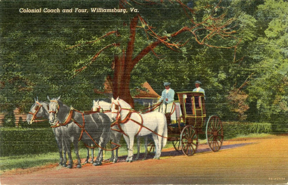 Colonial Coach and Four, Williamsburg, VA-Carey's Emporium