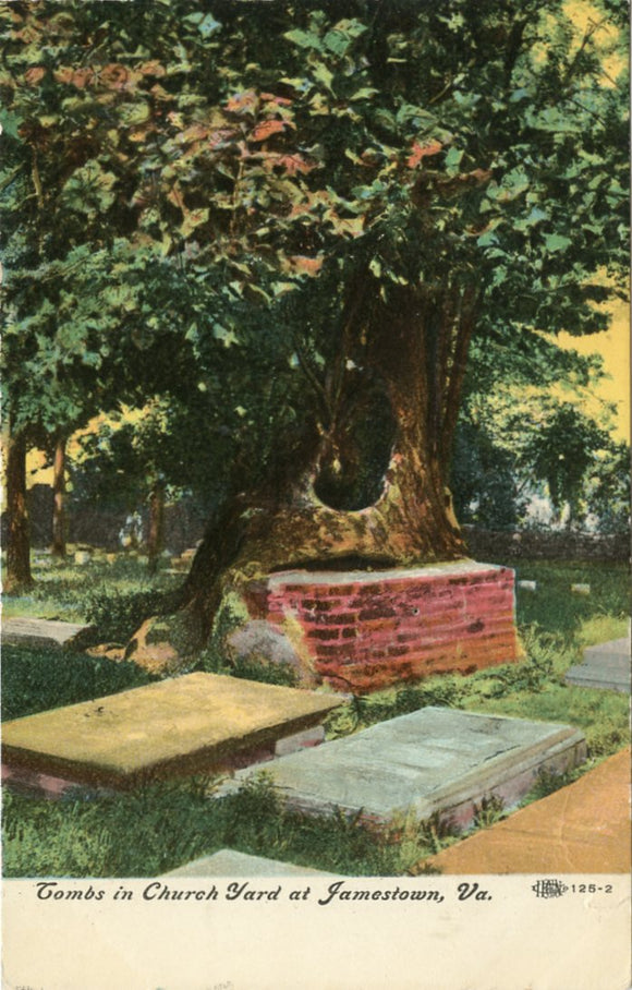 Tombs in Church Yard at Jamestown, VA-Carey's Emporium