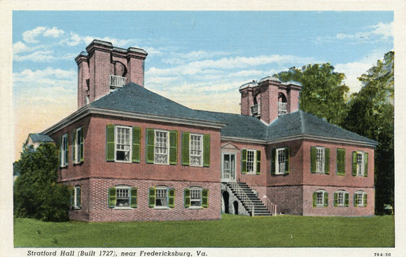 Stratford Hall (Built 1727), near Fredericksburg, VA-Carey's Emporium