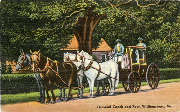 Colonial Coach and Four, Williamsburg, VA-Carey's Emporium