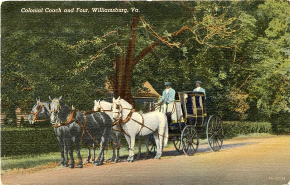 Colonial Coach and Four, Williamsburg, VA-Carey's Emporium