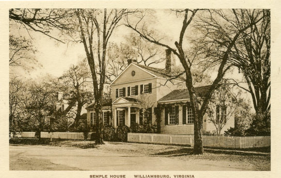 Semple House, Williamsburg, VA-Carey's Emporium
