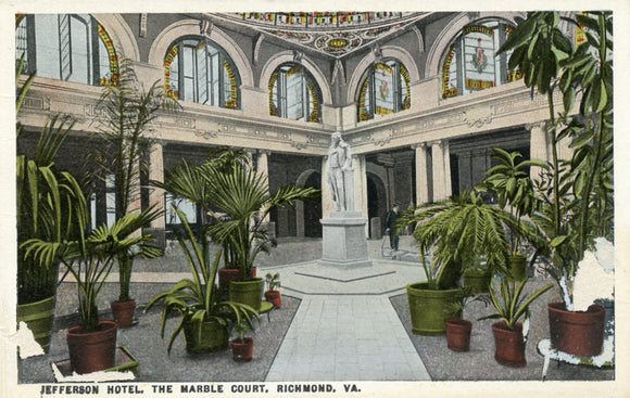 Jefferson Hotel, the Marble Court, Richmond, VA-Carey's Emporium