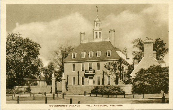 Governor's Palace, Williamsburg, VA-Carey's Emporium