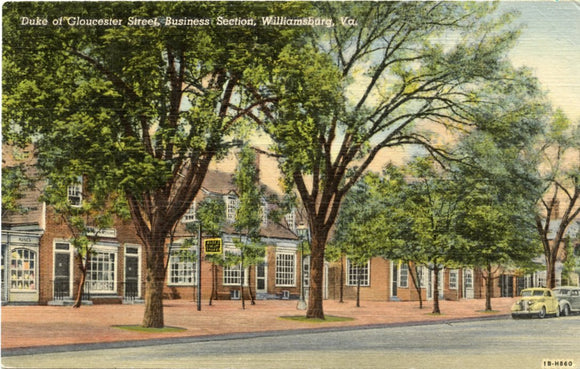 Duke of Gloucester Street, Business Section, Williamsburg, VA-Carey's Emporium