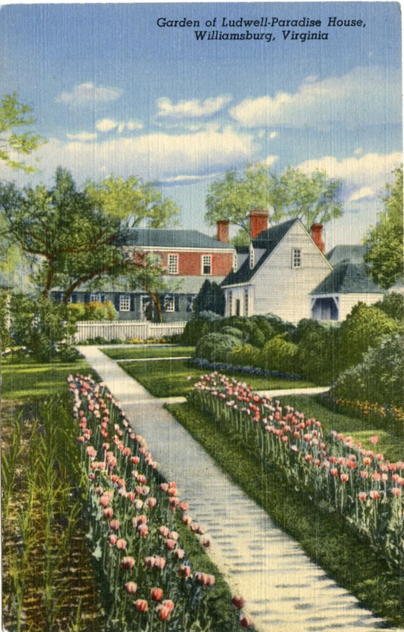 Garden of Ludwell-Paradise House, Williamsburg, VA-Carey's Emporium