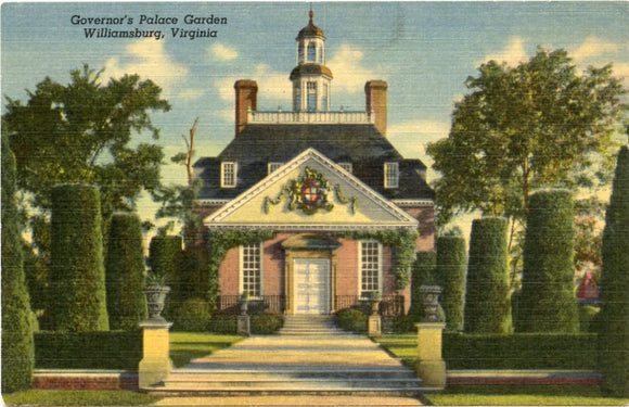 Governor's Palace Garden, Williamsburg, VA-Carey's Emporium