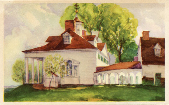 Mount Vernon Mansion from the North, Mount Vernon, VA-Carey's Emporium