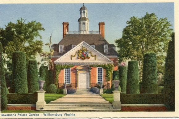 Governor's Palace Garden, Williamsburg, VA-Carey's Emporium