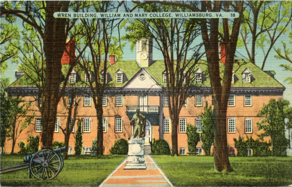 Wren Building, William and Mary College, Williamsburg, VA-Carey's Emporium