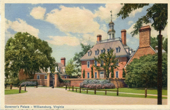 Governor's Palace, Williamsburg, VA-Carey's Emporium
