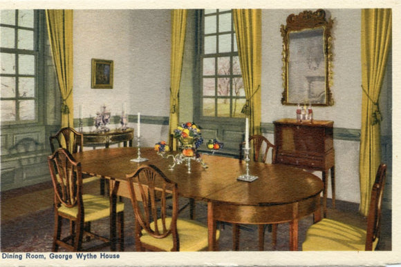 Dining Room, George Wythe House, Williamsburg, VA-Carey's Emporium