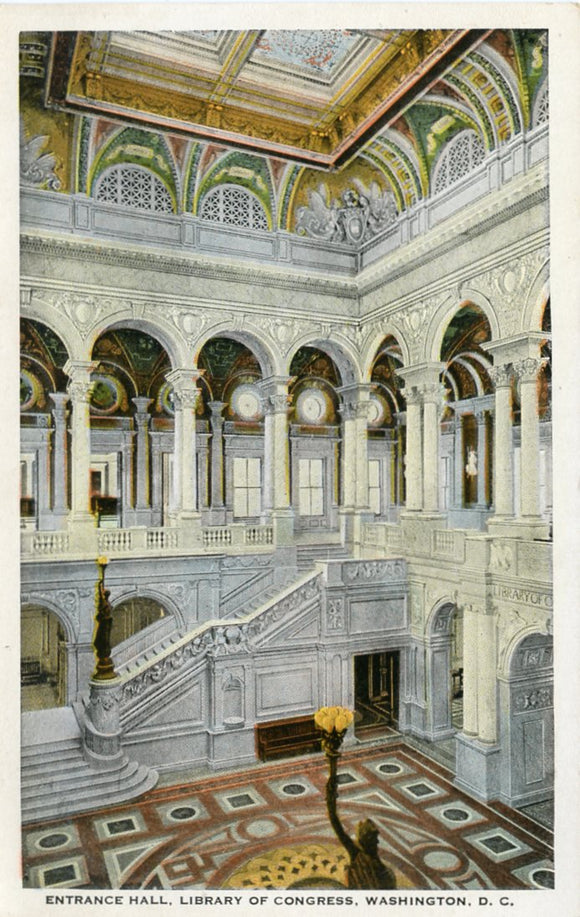 Entrance Hall, Library of Congress, Washington, DC-Carey's Emporium