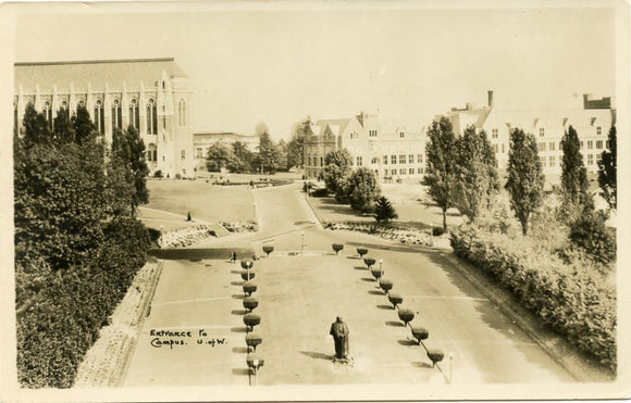 Entrance to Campus, U. of W., Seattle, WA-Carey's Emporium