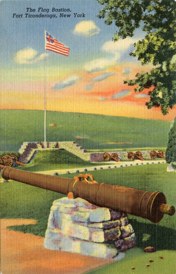 The Flag Bastion, Fort Ticonderoga, NY-Carey's Emporium