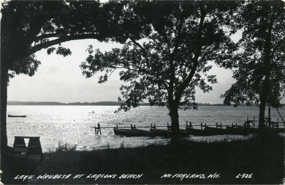 Lake Waubesa at Larsons Beach, Mc Farland, WI-Carey's Emporium