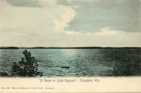A Storm on Lake Kegousa, Stoughton, WI-Carey's Emporium