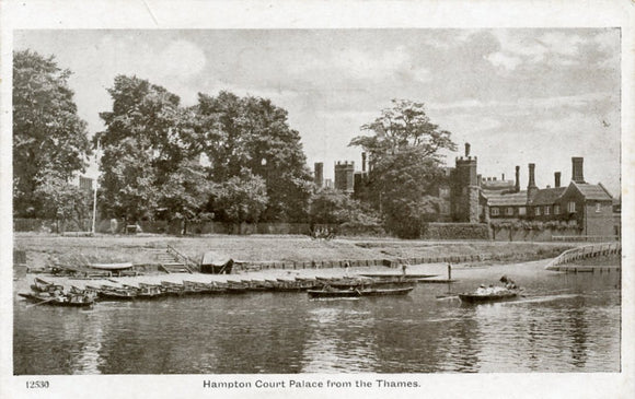 Hampton Court Palace from the Thames, London-Carey's Emporium