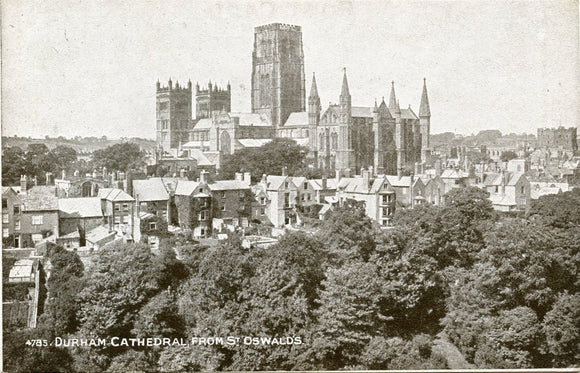 Durham Cathedral, from St. Oswald's, Durham-Carey's Emporium
