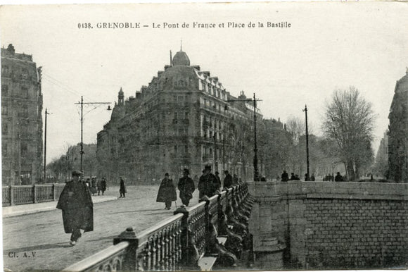 Le Pont de France et Place de la Bastille, Grenoble-Carey's Emporium