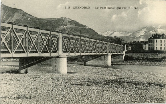 Le Pont Metallique sur le Drac, Grenoble-Carey's Emporium