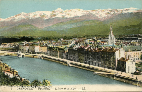 Panorama, L'Isere et les Alpes, Grenoble-Carey's Emporium