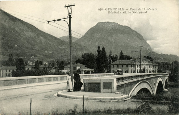 Pont de l'Ile-Verte , Hospital civil, le St-Eynard, Grenoble-Carey's Emporium