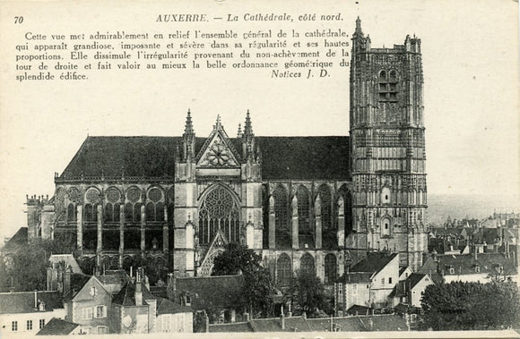 La Cathedrale, cote nord, Auxerre-Carey's Emporium