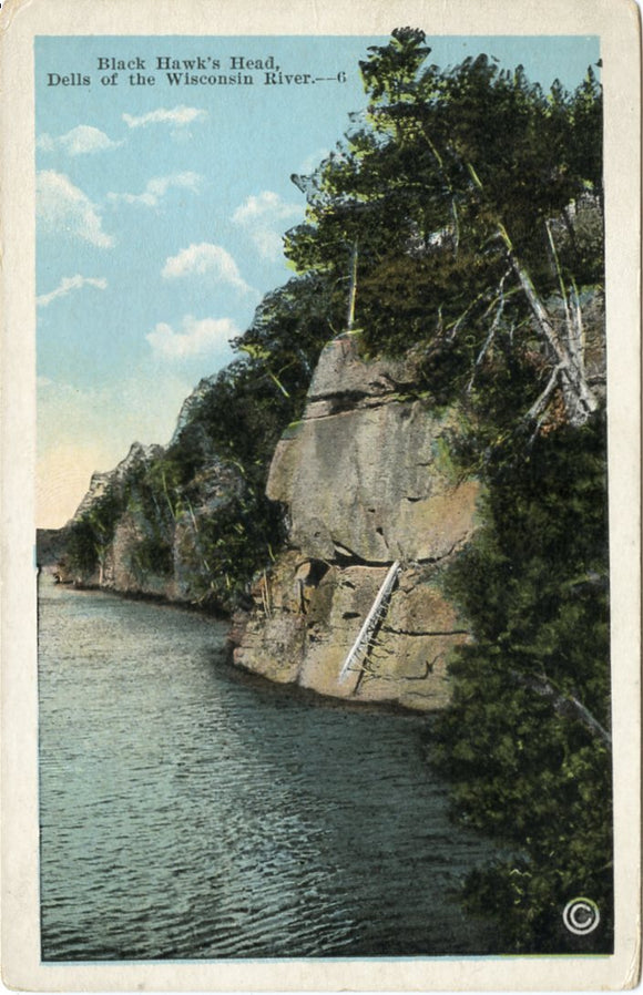 Black Hawk's Head, Dells of the Wisconsin River, WI-Carey's Emporium