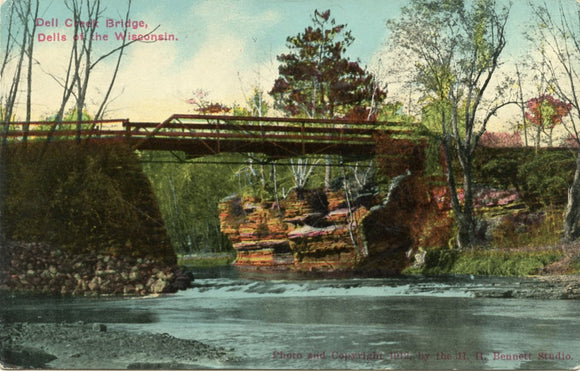 Dell Creek Bridge, Dells of the Wisconsin, WI-Carey's Emporium
