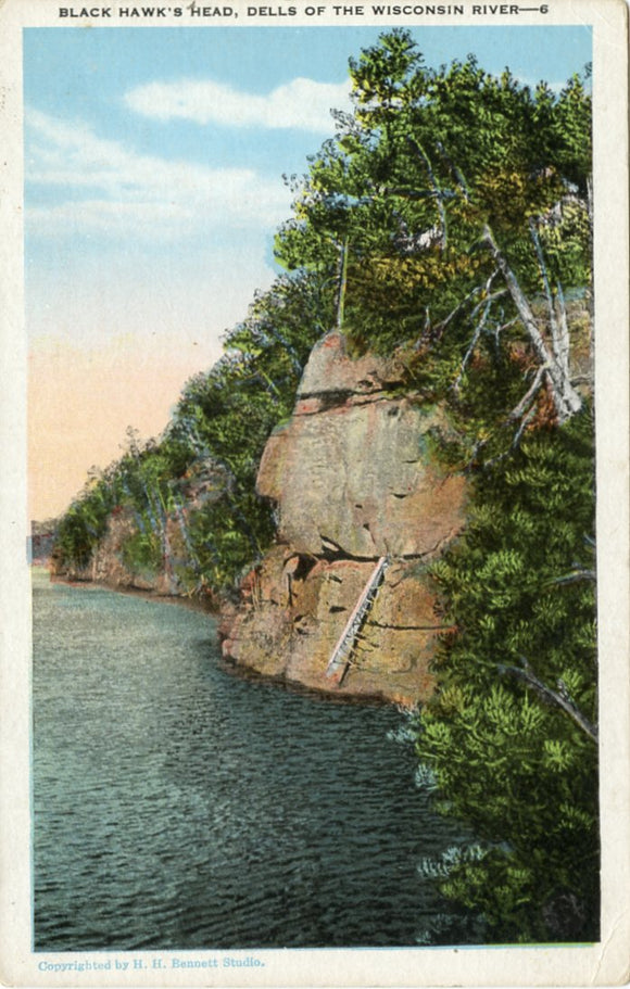 Black Hawk's Head, Dells of the Wisconsin River, WI-Carey's Emporium