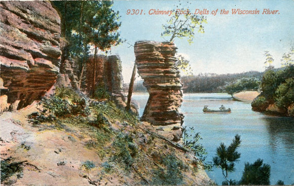 Chimney Rock, Dells of the Wisconsin River, WI-Carey's Emporium