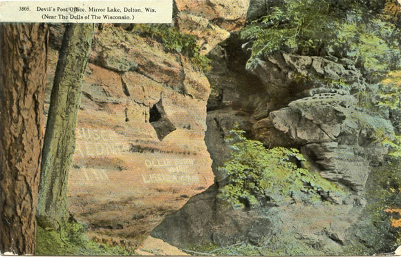 Devil's Post Office, Mirror Lake, Delton, WI-Carey's Emporium