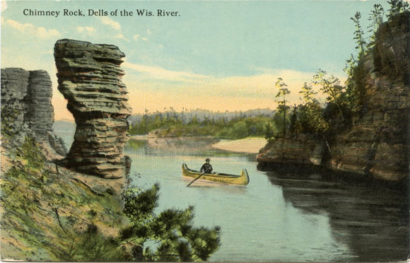 Chimney Rock, Dells of the Wis. River, WI-Carey's Emporium