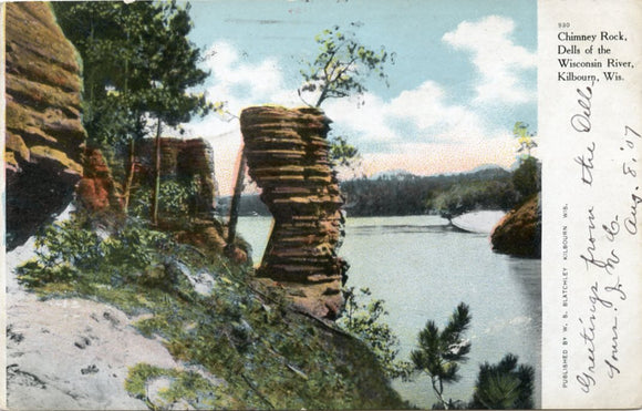Chimney Rock, Dells of the Wisconsin River, Kilbourn, WI-Carey's Emporium