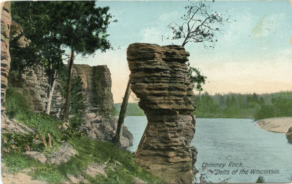 Chimney Rock, Dells of the Wisconsin, WI-Carey's Emporium
