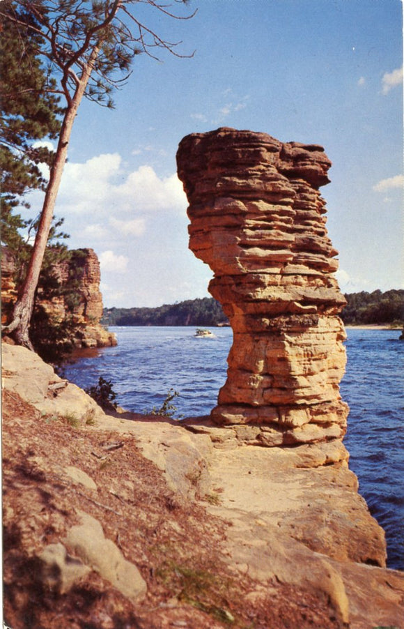 Chimney Rock, Dells of the Wisconsin River, WI-Carey's Emporium