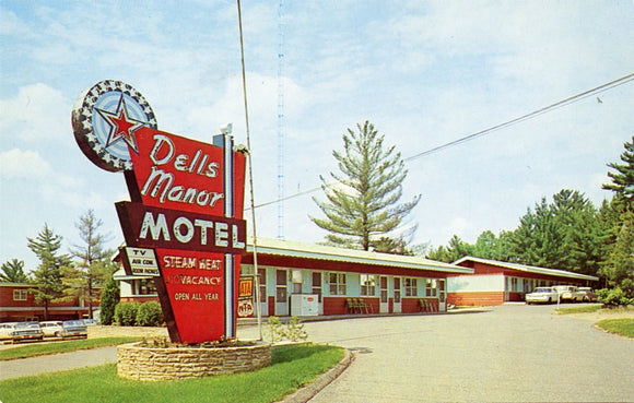 Dells Manor Motel, RFD 1, Box 49, Wisconsin Dells, WI-Carey's Emporium