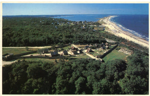 An Aerial View of Plymouth Plantation's 1627 Pilgrim Village, Plymouth, MA-Carey's Emporium