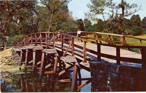 Famous Concord Bridge, Concord, MA-Carey's Emporium