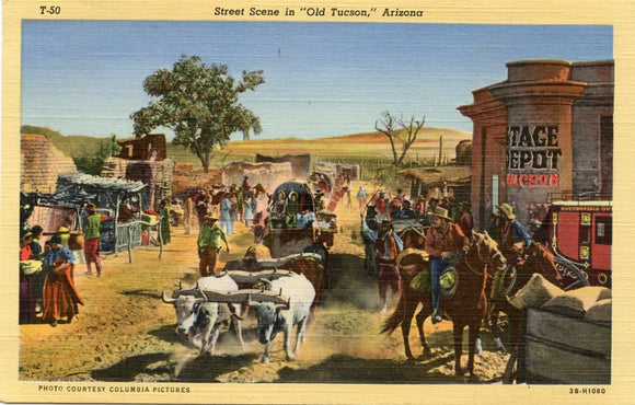 Street Scene in Old Tucson, AZ-Carey's Emporium