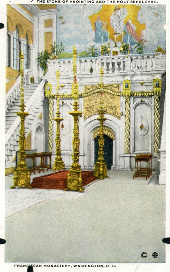 The Stone of Anounting and the Holy Sepulchre, Franciscan Monastery, Washington, DC-Carey's Emporium